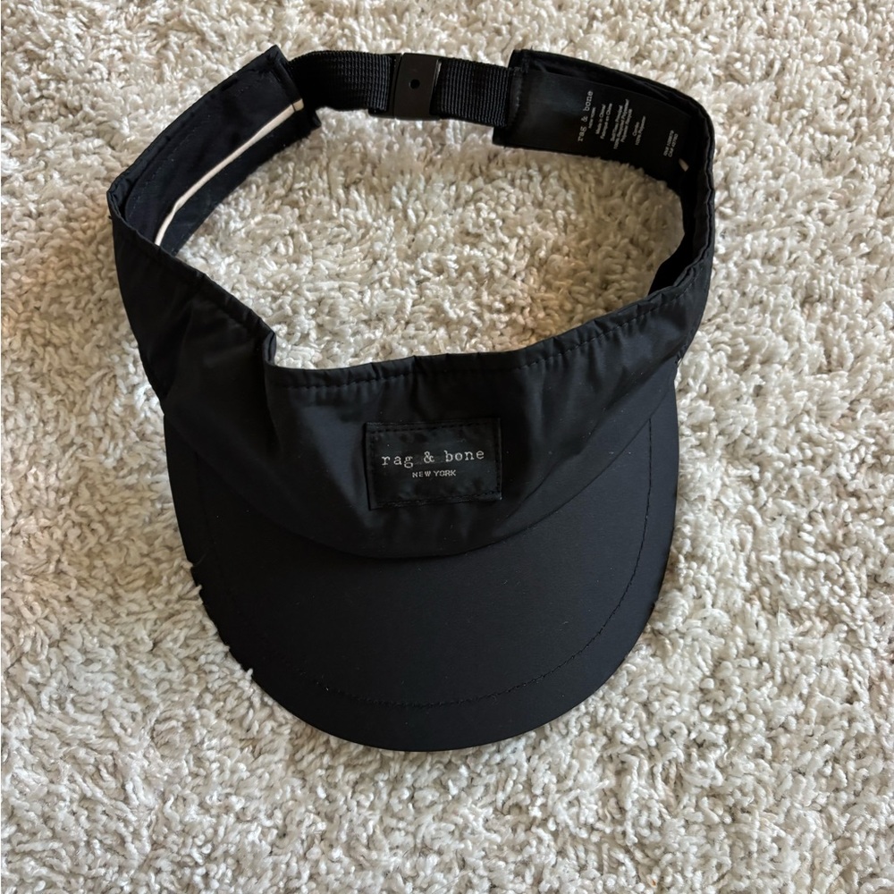 Rag & Bone Black Visor Hat